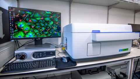 An image of the high-content imaging system